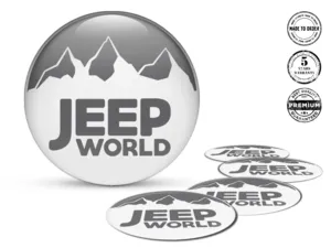 Jeep Adesivi Cerchio Logo Design Silicone Custom